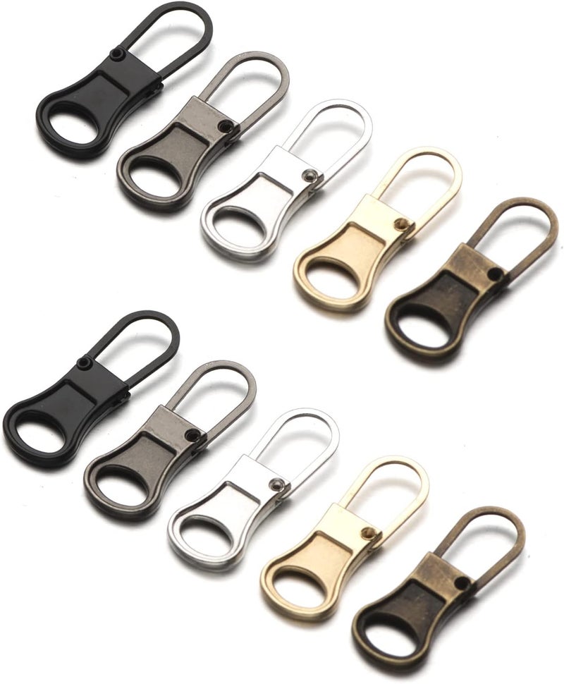 Mizeer Zipper Pull Replacement for Jacket, Perfect for Small Hole Zippers, Detachable Small Zipper Pulls Tab Repair for Clothing Jackets Boots Purse - Image 1